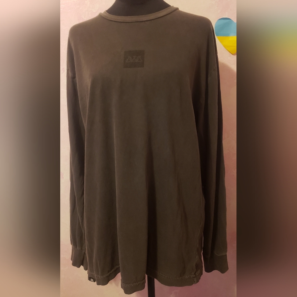 Men's Long Sleeve Olive Shirt